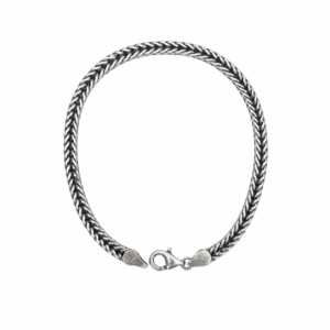 925 silver herringbone chain bracelet