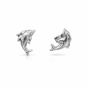 italian 925 silver dolphin single earring