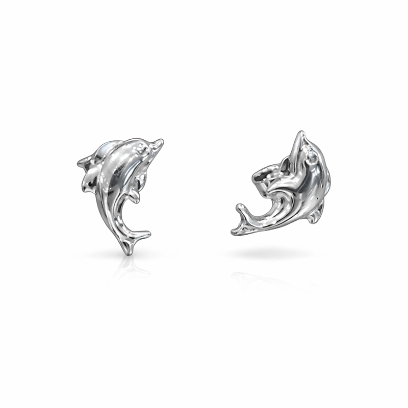 italian 925 silver dolphin single earring italian 925 silver dolphin single earring
