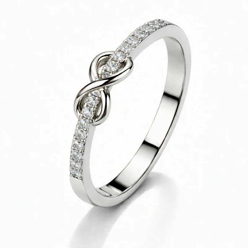 925 silver infinity knot zircon ring 925 silver infinity knot zircon ring