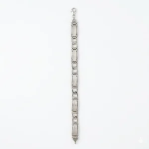 925 silver modern link chain bracelet