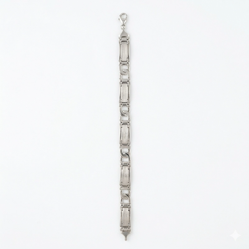 925 silver modern link chain bracelet 925 silver modern link chain bracelet