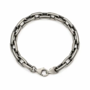 925 silver chunky link chain bracelet