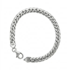 925 silver classic curb chain bracelet
