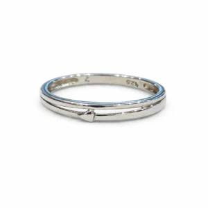 925 silver minimal arrow band ring