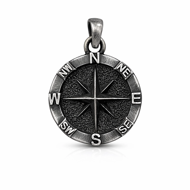 925 silver vintage compass pendant 925 silver vintage compass pendant