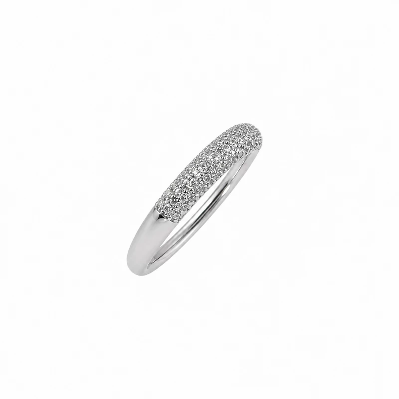 925 silver pavé band ring 925 silver pavé band ring