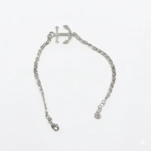 925 silver anchor chain bracelet