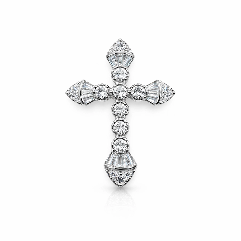 925 silver diamond cross pendant 925 silver diamond cross pendant