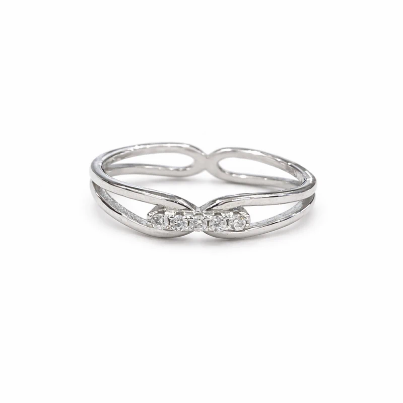 925 silver minimal infinity zircon ring 925 silver minimal infinity zircon ring