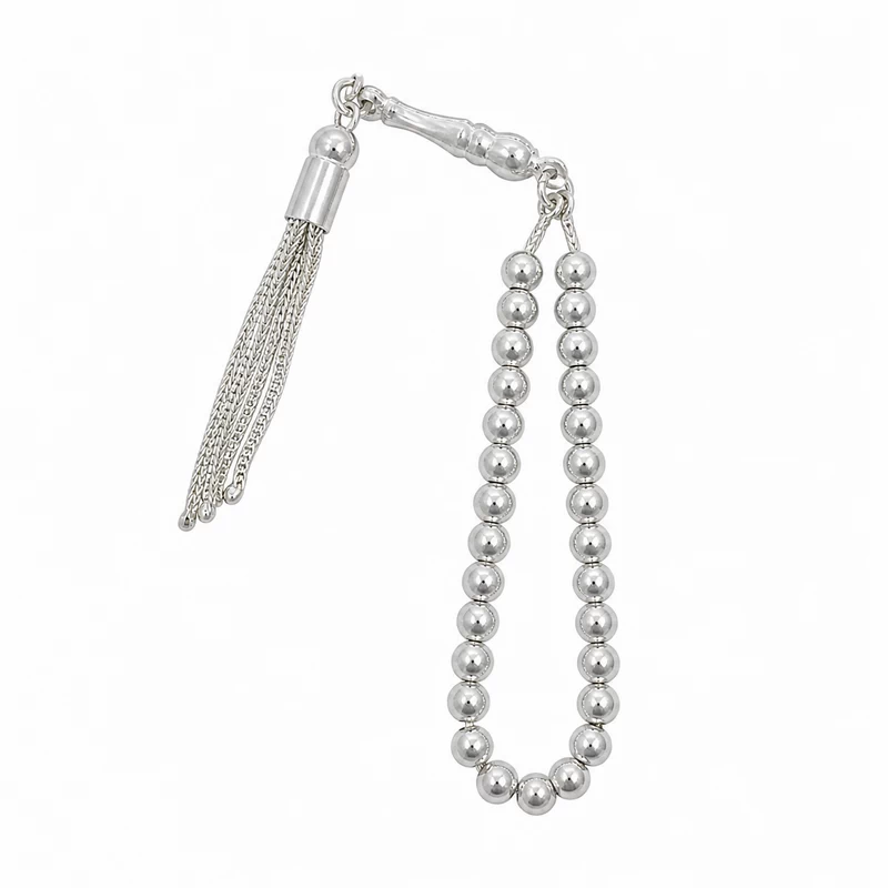 925 silver beaded tasbih 925 silver beaded tasbih