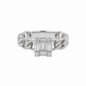 925 silver link luxe ring