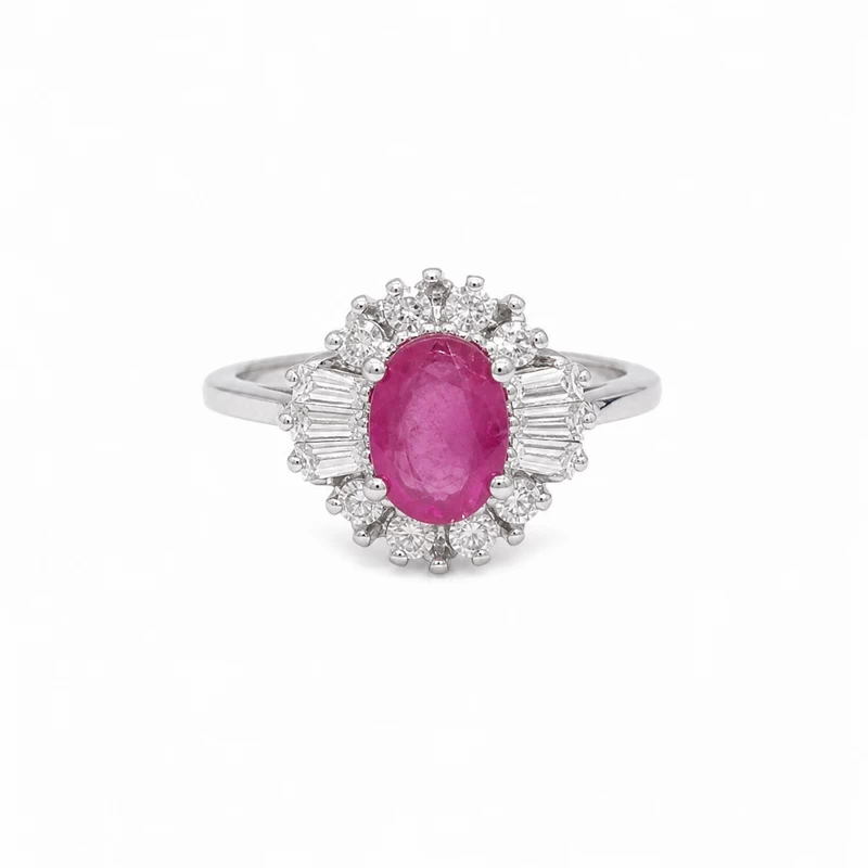 925 silver ruby floral halo ring 925 silver ruby floral halo ring