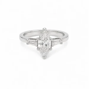 925 silver marquise elegance ring