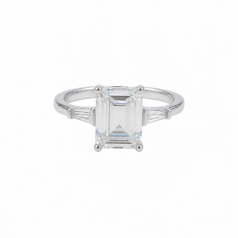 925 silver emerald cut elegance ring 925 silver emerald cut elegance ring