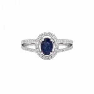 925 silver sapphire royale ring