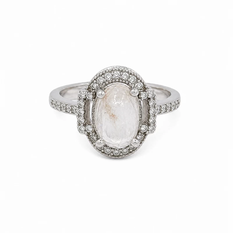 925 silver rock crystal halo ring 925 silver rock crystal halo ring