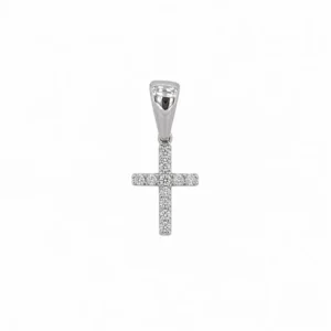 925 silver stone cross pendant