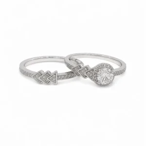 925 silver harmony ring set