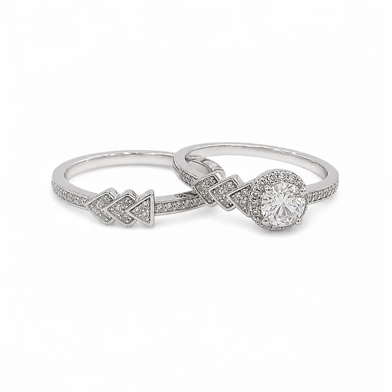 925 silver harmony ring set 925 silver harmony ring set
