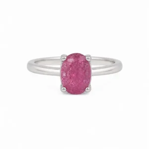 925 silver solitaire ruby ring