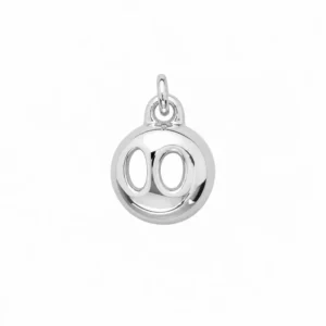 925 silver smiley pendant