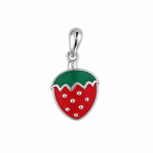 925 silver strawberry pendant
