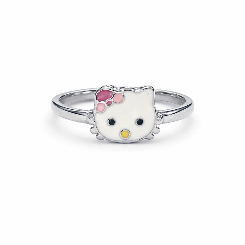 925 silver cute kitty face ring 925 silver cute kitty face ring
