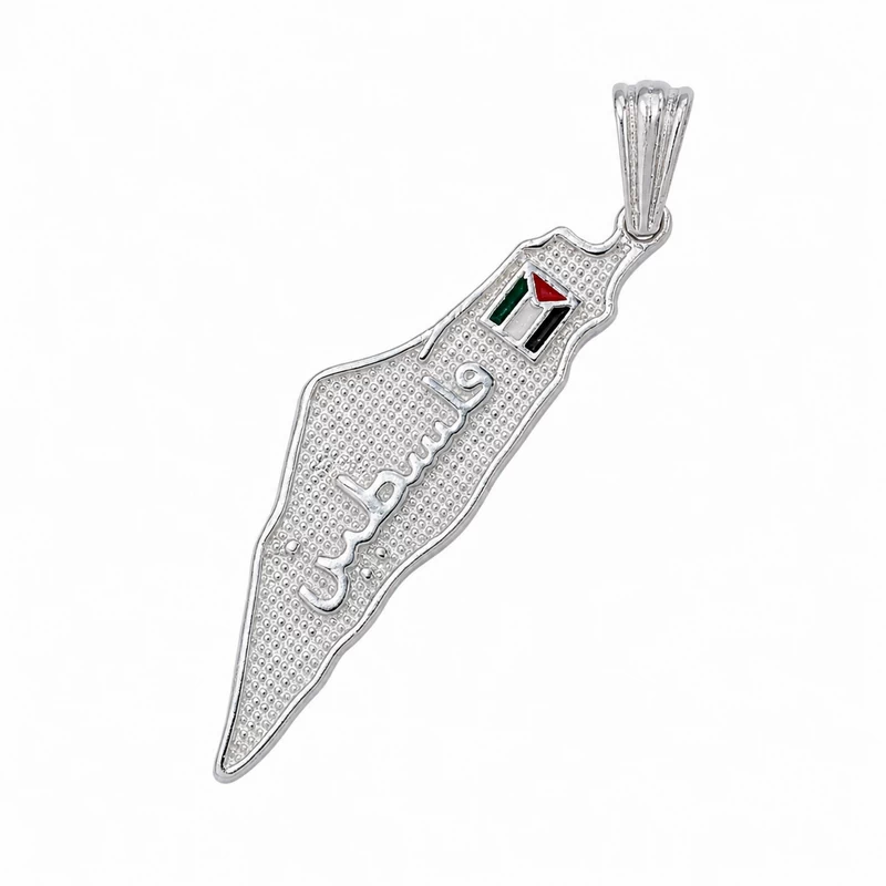 925 silver palestine map pendant 925 silver palestine map pendant