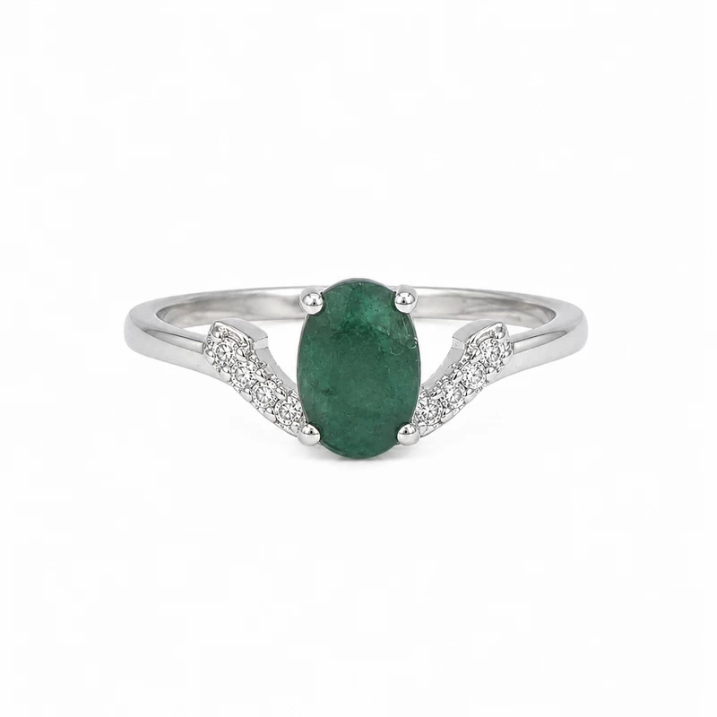 925 silver emerald zircon ring 925 silver emerald zircon ring