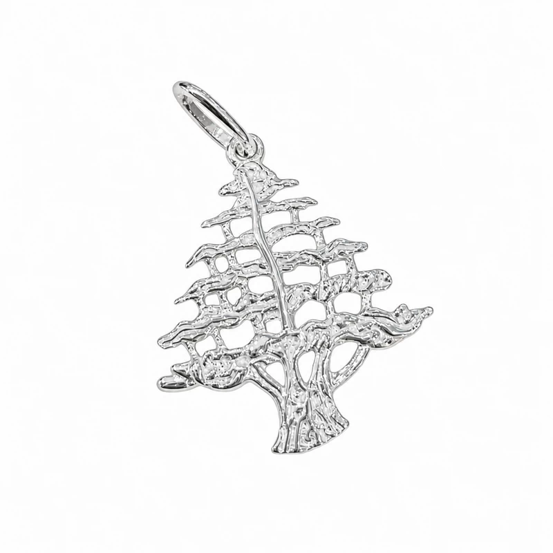 925 silver lebanese cedar tree pendant 925 silver lebanese cedar tree pendant