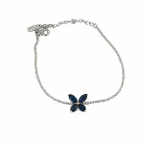 925 silver midnight butterfly bracelet