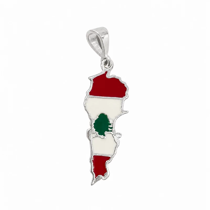 925 silver lebanon map pendant with cedar tree 925 silver lebanon map pendant with cedar tree