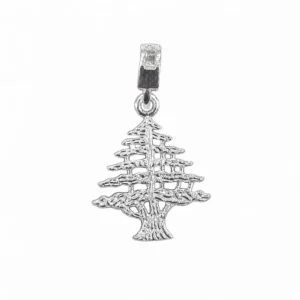 925 silver lebanese cedar tree charm