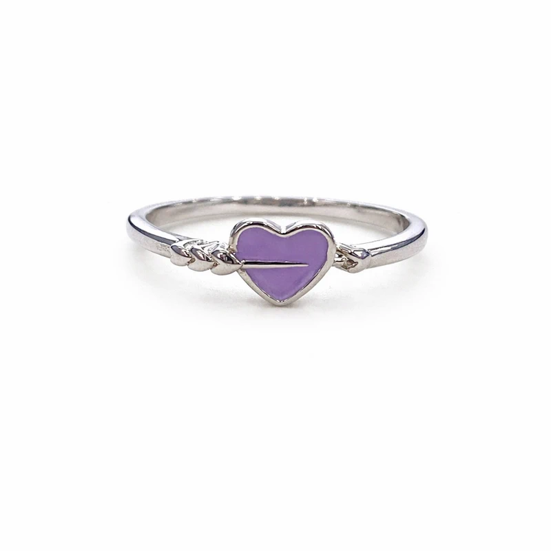 925 silver purple heart ring 925 silver purple heart ring