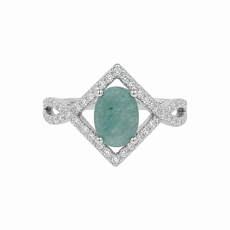 925 silver emerald zircon ring 925 silver emerald zircon ring