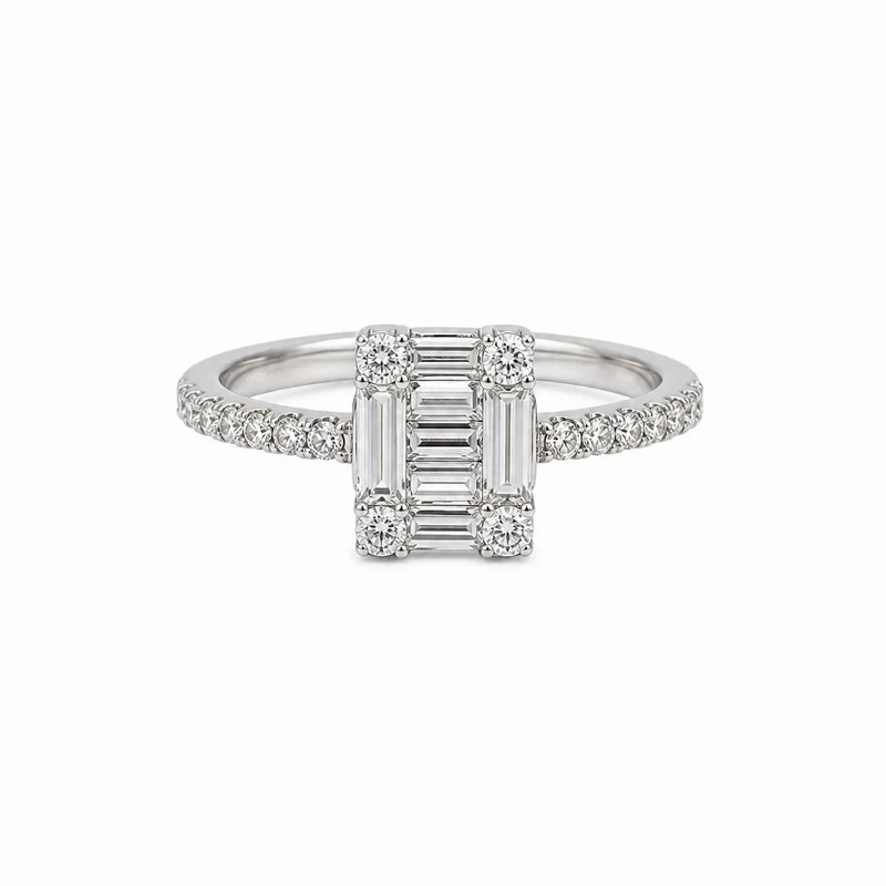 925 silver emerald cut elegance ring 925 silver emerald cut elegance ring