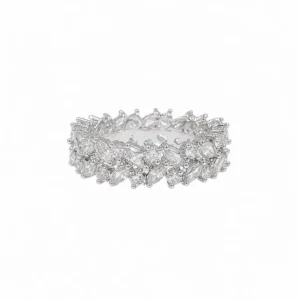 925 silver laurel eternity ring