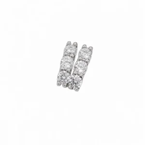 925 silver mini zircon hoop earrings