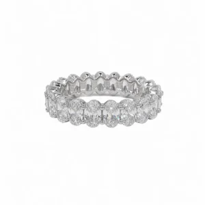 925 silver oval eternity ring
