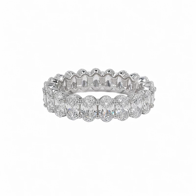 925 silver oval eternity ring 925 silver oval eternity ring
