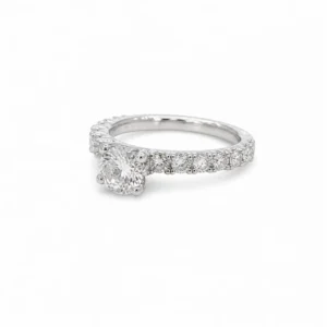 925 silver pavé zircon ring