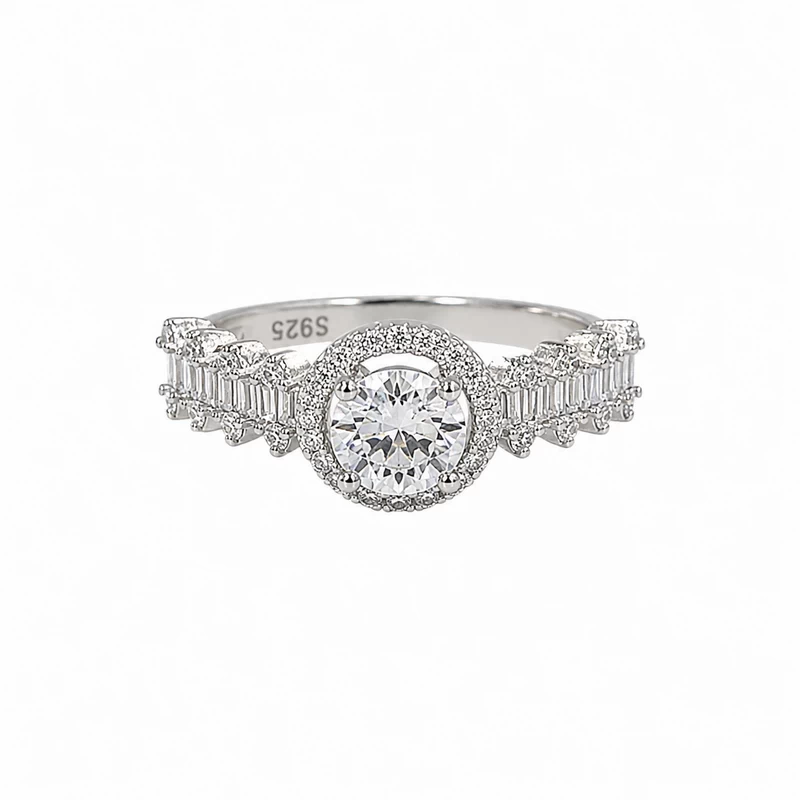 925 silver crown halo ring 925 silver crown halo ring