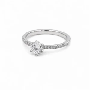 925 silver petite zircon ring