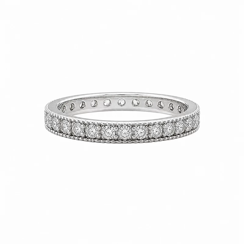 925 silver milgrain eternity ring 925 silver milgrain eternity ring