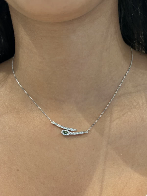 925 silver emerald eye necklace 925 silver emerald eye necklace