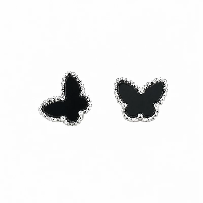925 silver midnight butterfly stud earrings 925 silver midnight butterfly stud earrings
