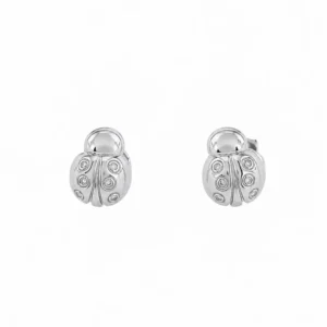 925 silver ladybug stud earrings
